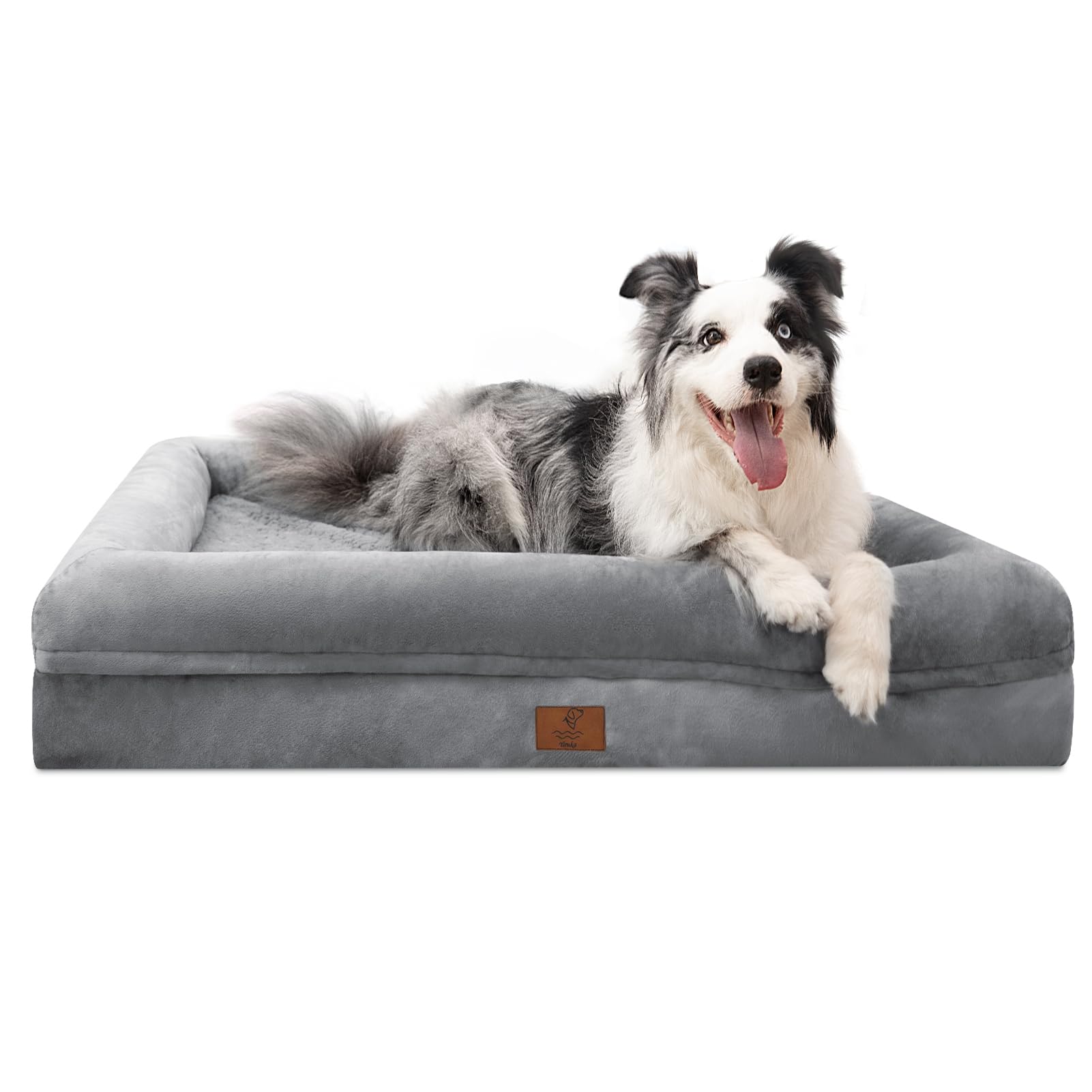 Comfort and Support: The Grey Dog Bed for Large Dogs缩略图