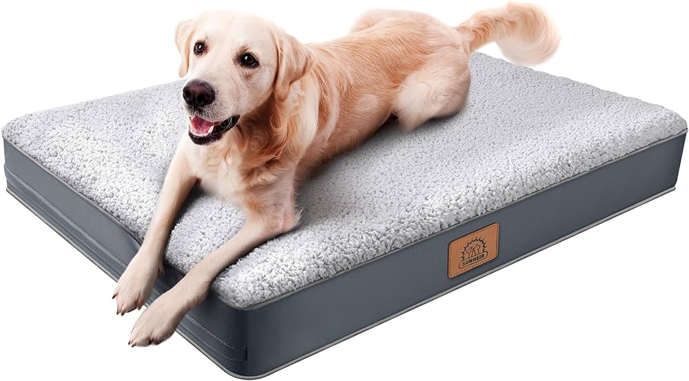 Grey Dog Bed for Large Dogs