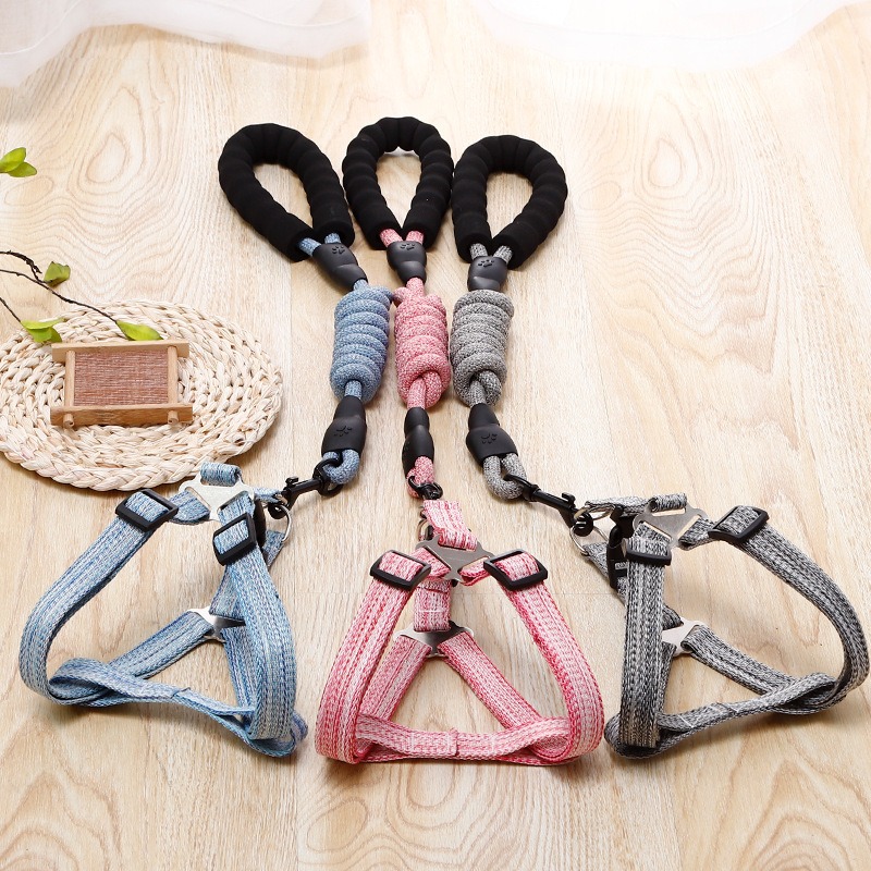 pink dog harness